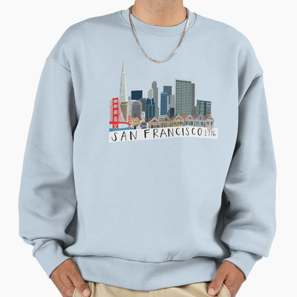 San Francisco Sweatshirt - Fun Novelty Design for Adults - T-Shirt, Sweatshirt, Hoodie