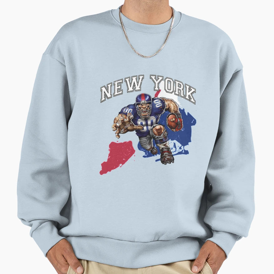 New York Football Sweatshirt - Graphic Print Unisex - T-Shirt, Sweatshirt, Hoodie