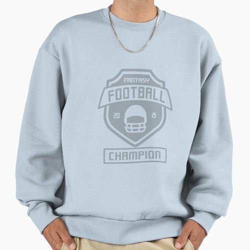 Fantasy Football Champion 2021 Light Sweatshirt - Minimalist Print Unisex - T-Shirt, Sweatshirt, Hoodie