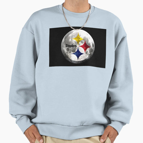Steelers Moon Logo Sweatshirt - Novelty Apparel for Adults - T-Shirt, Sweatshirt, Hoodie