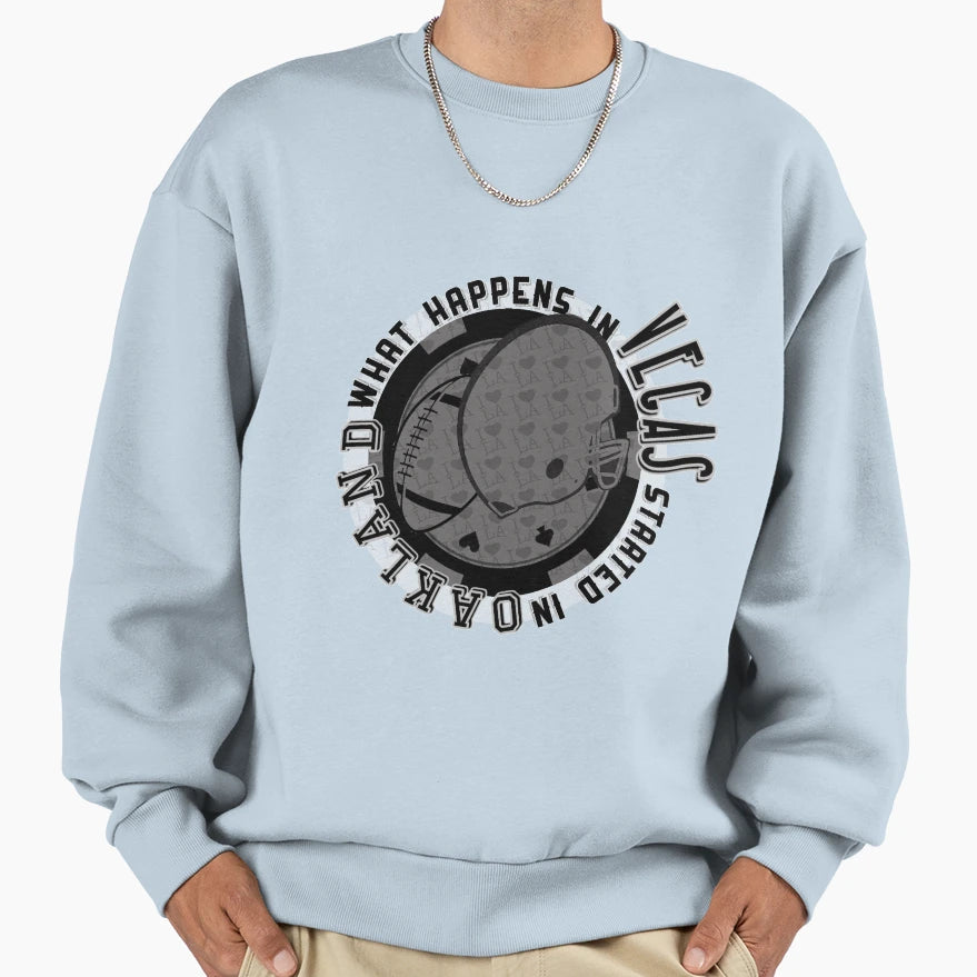 What Happens Vegas Started Sweatshirt - Fun Novelty Design Men Women - T-Shirt, Sweatshirt, Hoodie
