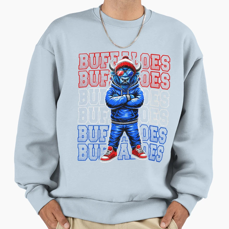 Buffalo Football Game Day Sweatshirt - Unique Graphic Unisex - T-Shirt, Sweatshirt, Hoodie