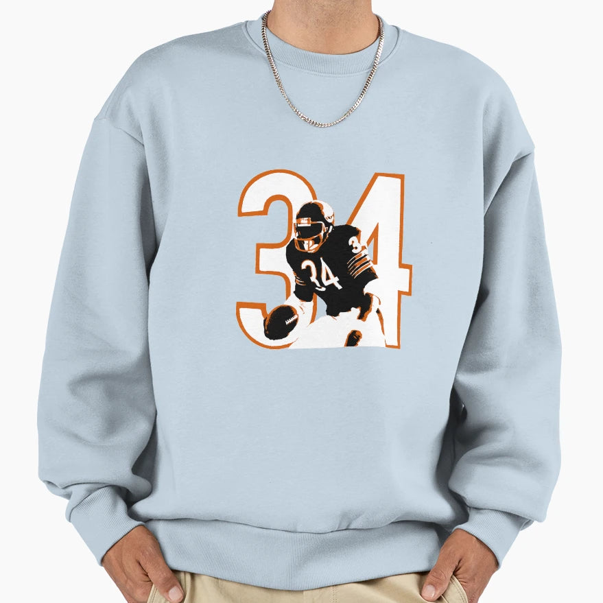 Walter Payton Sweatshirt - Fun Novelty Design Men Women - T-Shirt, Sweatshirt, Hoodie