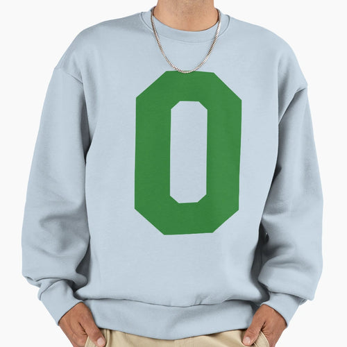 Alphabet Green O Sports Letter O Sweatshirt - Unique Graphic for Adults - T-Shirt, Sweatshirt, Hoodie