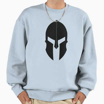 Spartan Helmet Sweatshirt - Minimalist Print for Adults - T-Shirt, Sweatshirt, Hoodie