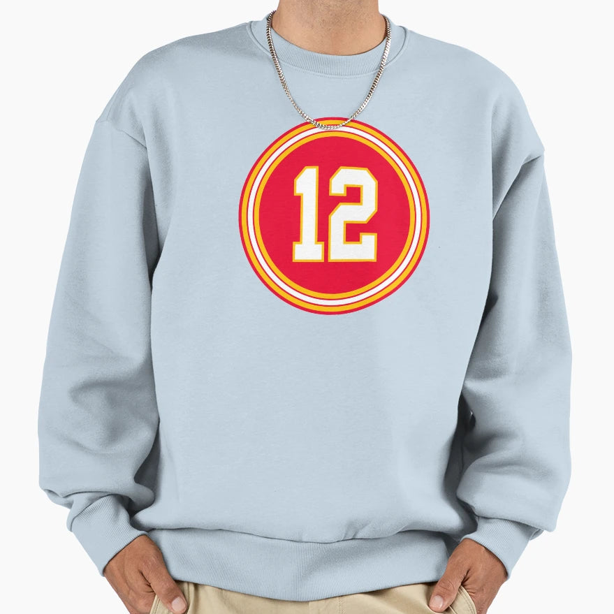 Jarome Iginla Number 12 Jersey Sweatshirt - Unique Graphic for Adults - T-Shirt, Sweatshirt, Hoodie