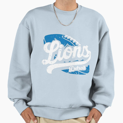 Football Detroit Lions Sweatshirt - Custom Art Print for Adults - T-Shirt, Sweatshirt, Hoodie