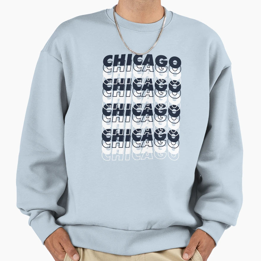Chicago Bears Colors Sweatshirt - Custom Art Print Unisex - T-Shirt, Sweatshirt, Hoodie