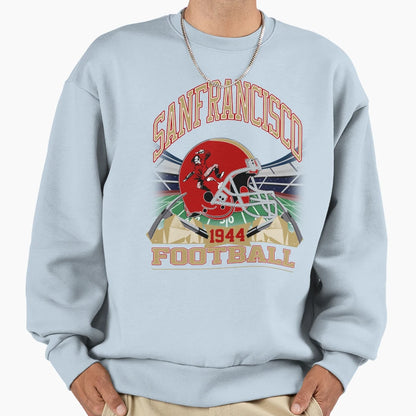 San Francisco Football Gridiron Sweatshirt - Unique Graphic for Adults - T-Shirt, Sweatshirt, Hoodie