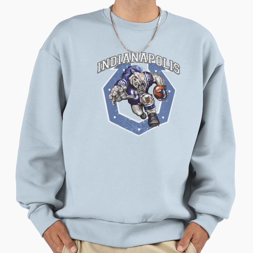 Indianapolis Football Detroit Football Sweatshirt - Graphic Print Unisex - T-Shirt, Sweatshirt, Hoodie