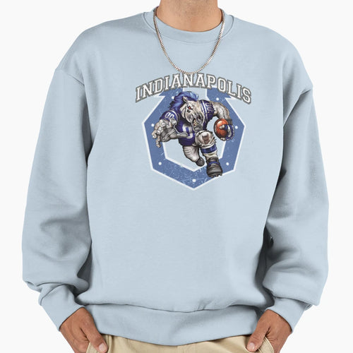 Indianapolis Football Detroit Football Sweatshirt - Graphic Print Unisex - T-Shirt, Sweatshirt, Hoodie