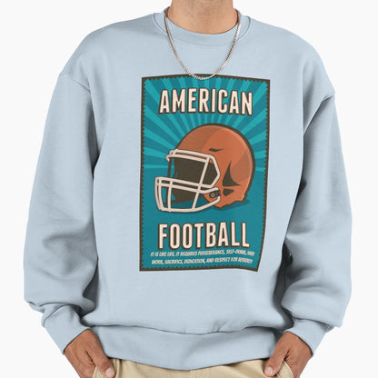 American Football Rugby Sweatshirt - Custom Art Print for Adults - T-Shirt, Sweatshirt, Hoodie
