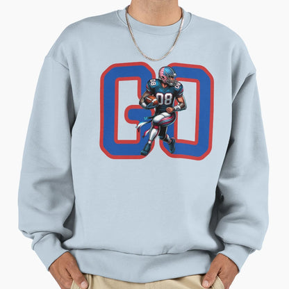 National Rush American Football Field Sweatshirt - Minimalist Print Unisex - T-Shirt, Sweatshirt, Hoodie