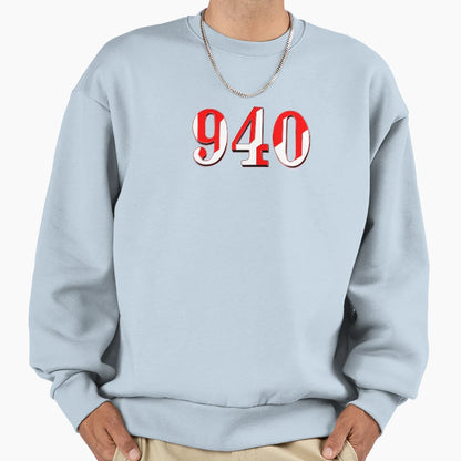 Number Nine Hundred And Forty Sweatshirt - Casual Everyday Wear for Adults - T-Shirt, Sweatshirt, Hoodie