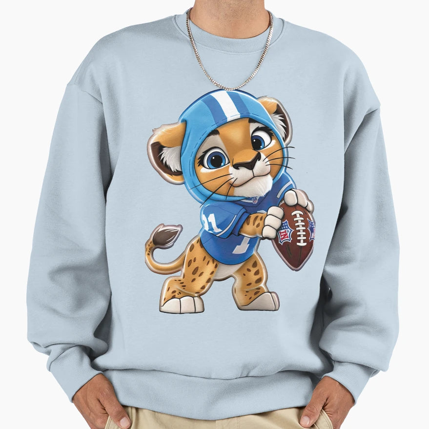 Detroit Lions Football Cub 3 Sweatshirt - Casual Everyday Wear Men Women - T-Shirt, Sweatshirt, Hoodie