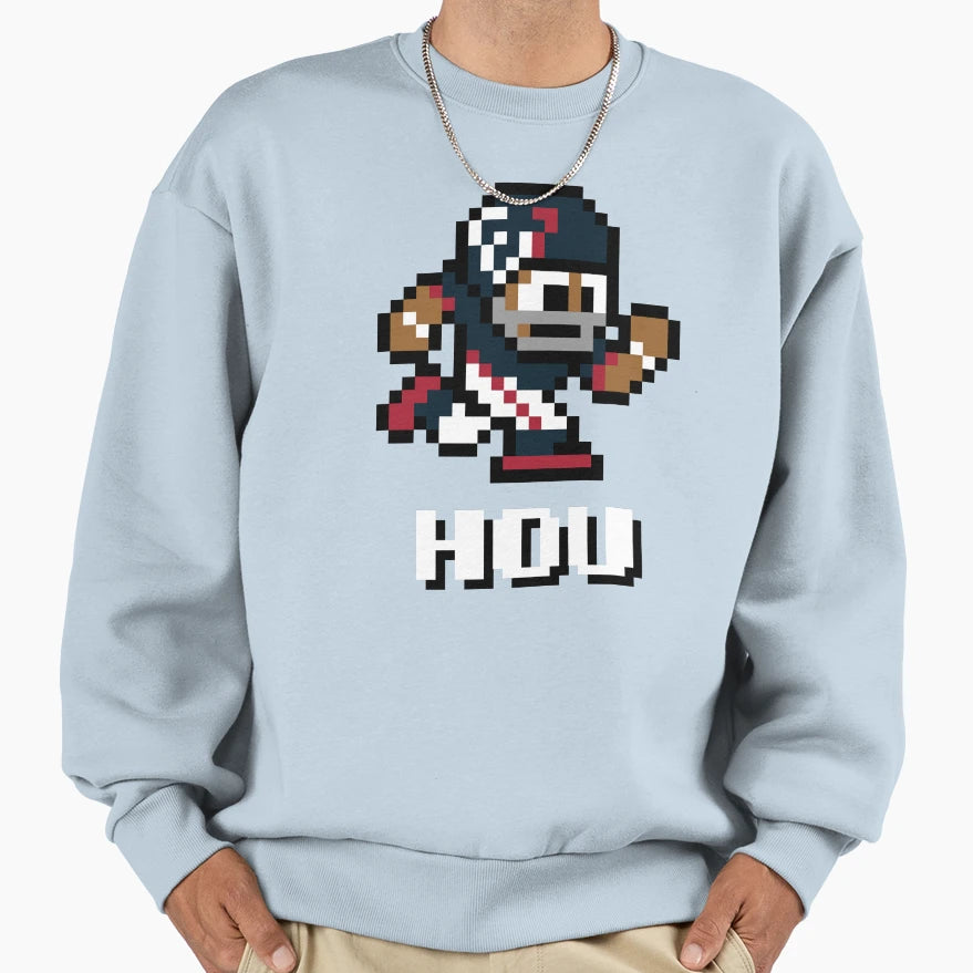 Houston Texans Tecmo Super Bowl Sweatshirt - Custom Art Print Unisex - T-Shirt, Sweatshirt, Hoodie