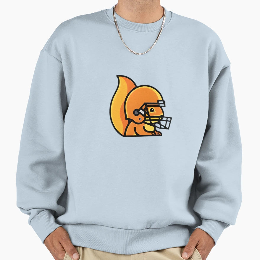 Squirrel Football Star Sweatshirt - Streetwear Style Unisex - T-Shirt, Sweatshirt, Hoodie