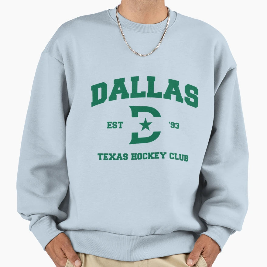 Art Dallas Stars Sweatshirt - Unique Graphic for Adults - T-Shirt, Sweatshirt, Hoodie