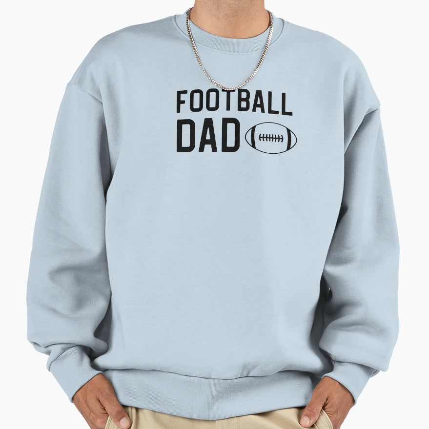 Football Dad Gift Football Dad Sweatshirt - Minimalist Print Men Women - T-Shirt, Sweatshirt, Hoodie