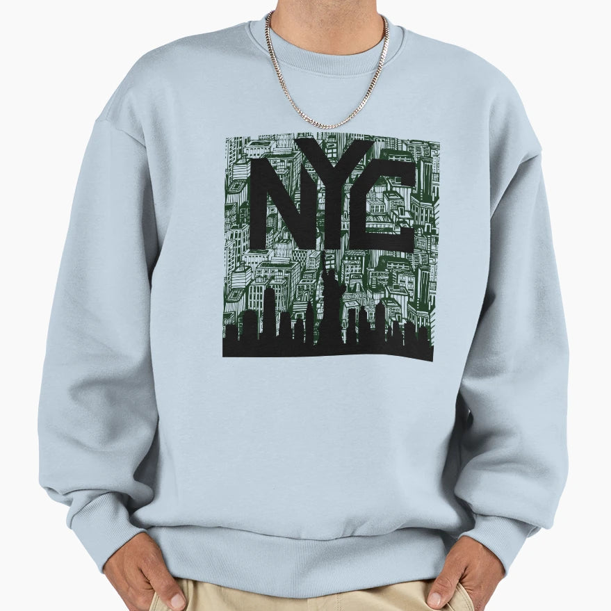 Nyc Skyline Urban City New York Street Sweatshirt - Graphic Print Unisex - T-Shirt, Sweatshirt, Hoodie