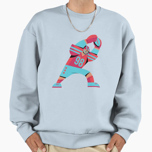 Star American Football Player Nr 98 Sweatshirt - Trendy Graphic Unisex - T-Shirt, Sweatshirt, Hoodie