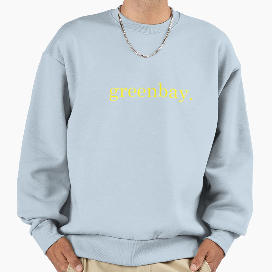 Green Bay Sweatshirt - Minimalist Print Men Women - T-Shirt, Sweatshirt, Hoodie