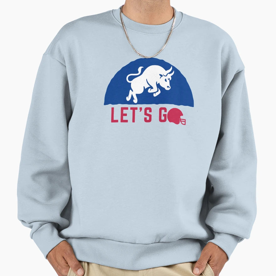 Lets Go Buffalo Football Lover Sweatshirt - Novelty Apparel for Adults - T-Shirt, Sweatshirt, Hoodie