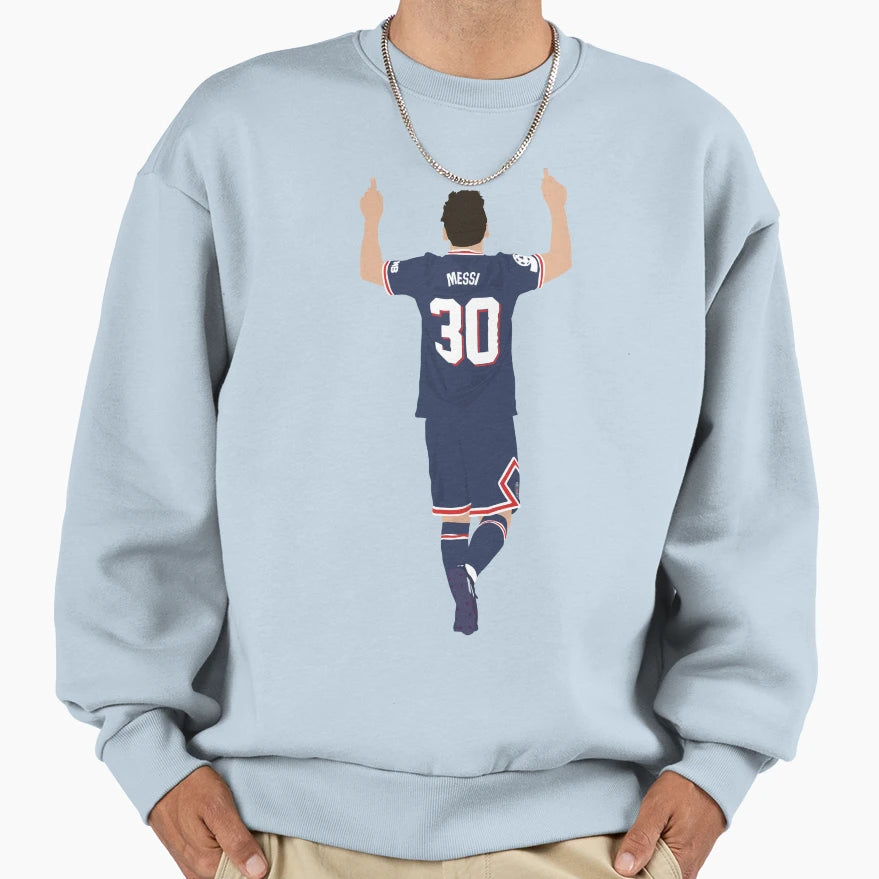 Messi Minimalist Sweatshirt - Trendy Graphic Men Women - T-Shirt, Sweatshirt, Hoodie