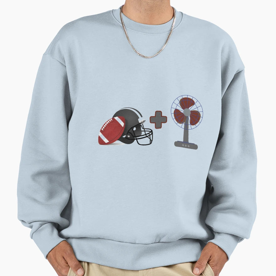 Football Fan Funny Football Gift Sweatshirt - Minimalist Print for Adults - T-Shirt, Sweatshirt, Hoodie