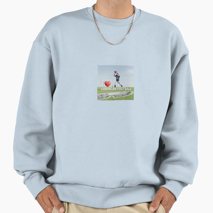 I Love American Football Sweatshirt - Graphic Print for Adults - T-Shirt, Sweatshirt, Hoodie