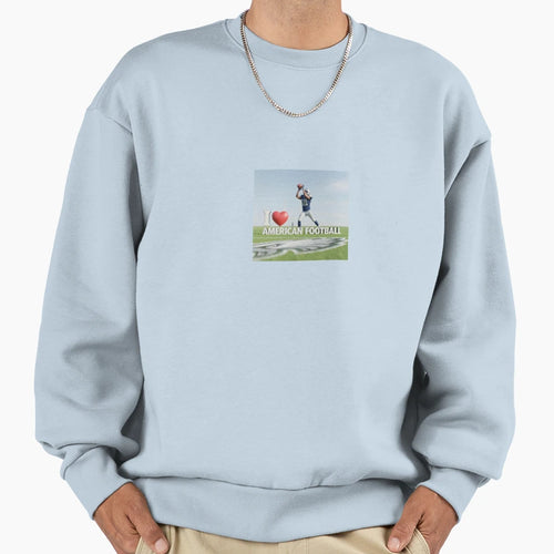 I Love American Football Sweatshirt - Graphic Print for Adults - T-Shirt, Sweatshirt, Hoodie