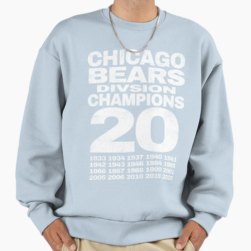 Chicago Bears Champions 2025 2 Sweatshirt - Casual Everyday Wear Men Women - T-Shirt, Sweatshirt, Hoodie