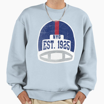 New York Throwback Football Helmet Sweatshirt - Graphic Print Unisex - T-Shirt, Sweatshirt, Hoodie