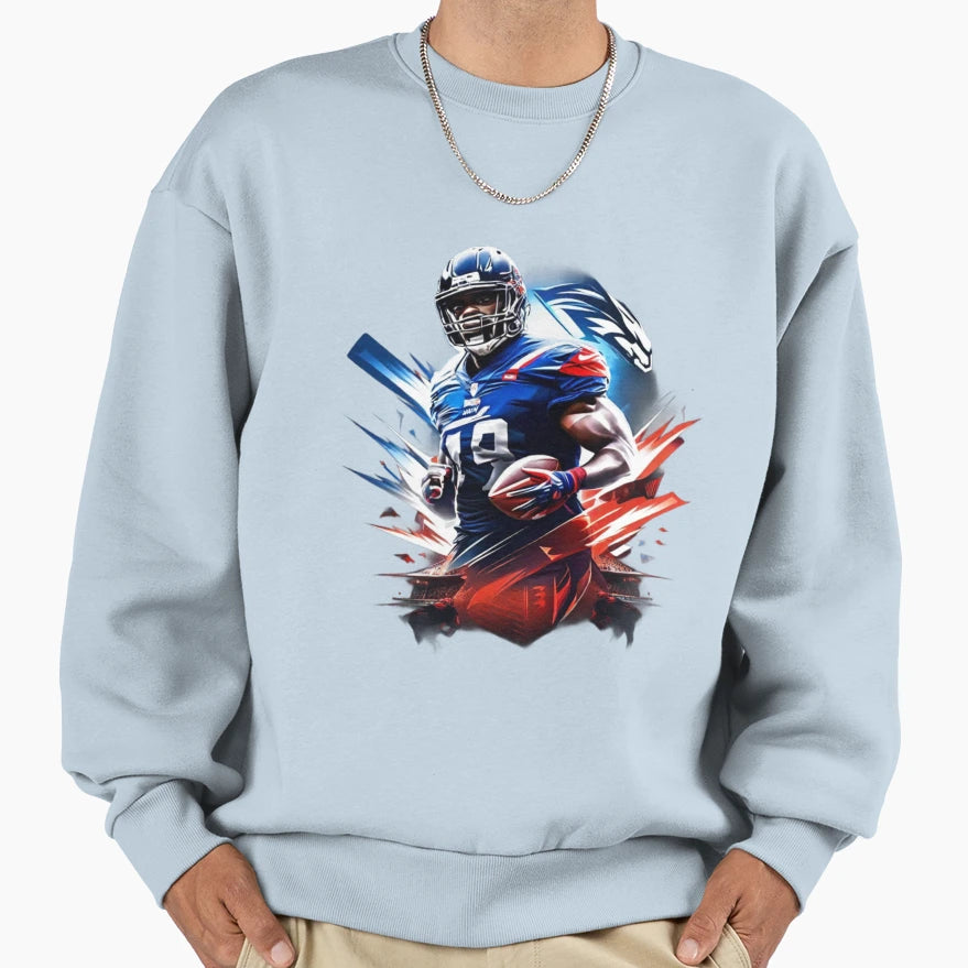 Athlete Strong Football Player Sweatshirt - Fun Novelty Design Unisex - T-Shirt, Sweatshirt, Hoodie