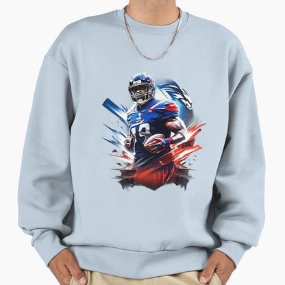 Athlete Strong Football Player Sweatshirt - Fun Novelty Design Unisex - T-Shirt, Sweatshirt, Hoodie
