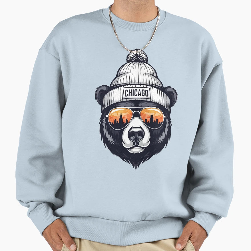 Chicago Bear Sweatshirt - Trendy Graphic Unisex - T-Shirt, Sweatshirt, Hoodie