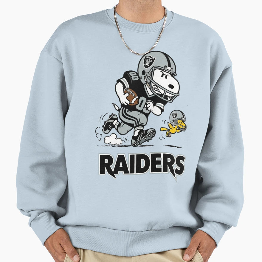 Raiders Snoopy Las Vegas Football Fan Sweatshirt - Novelty Apparel Unisex - T-Shirt, Sweatshirt, Hoodie