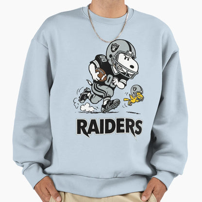 Raiders Snoopy Las Vegas Football Fan Sweatshirt - Novelty Apparel Unisex - T-Shirt, Sweatshirt, Hoodie