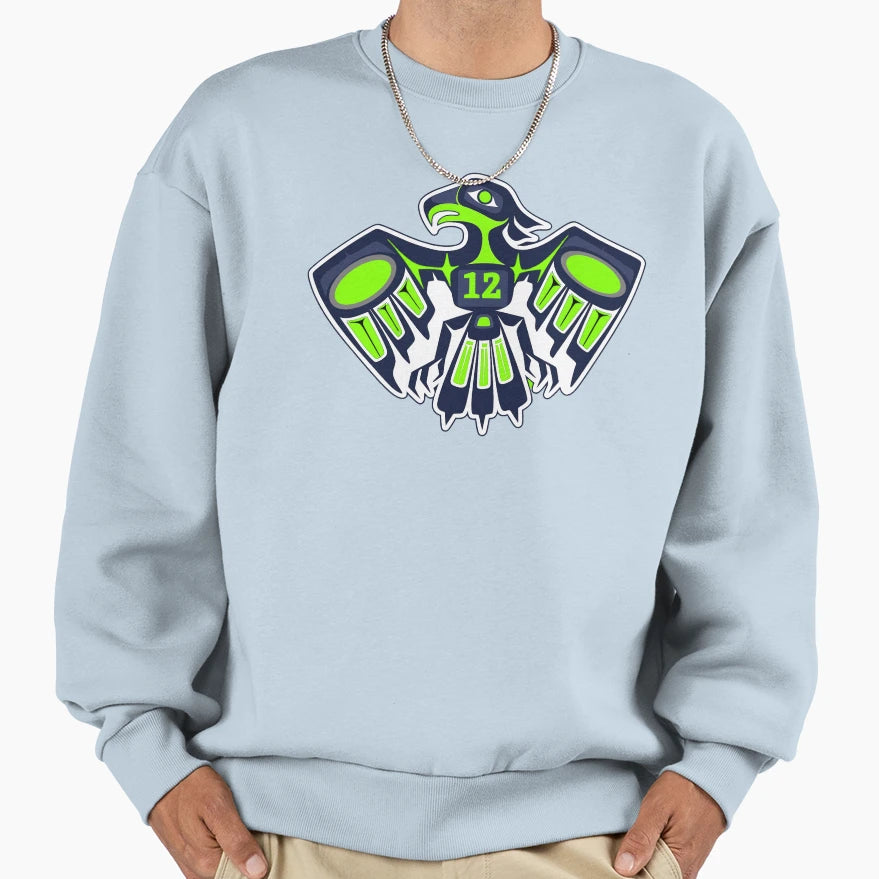 Totem Seahawk Sweatshirt - Fun Novelty Design Unisex - T-Shirt, Sweatshirt, Hoodie