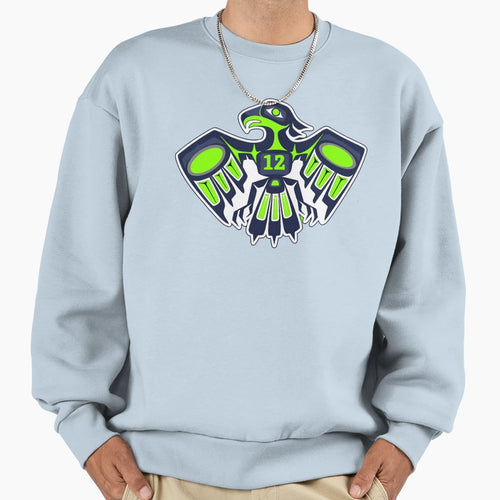 Totem Seahawk Sweatshirt - Fun Novelty Design Unisex - T-Shirt, Sweatshirt, Hoodie