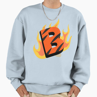 Letter B Sweatshirt - Minimalist Print Unisex - T-Shirt, Sweatshirt, Hoodie