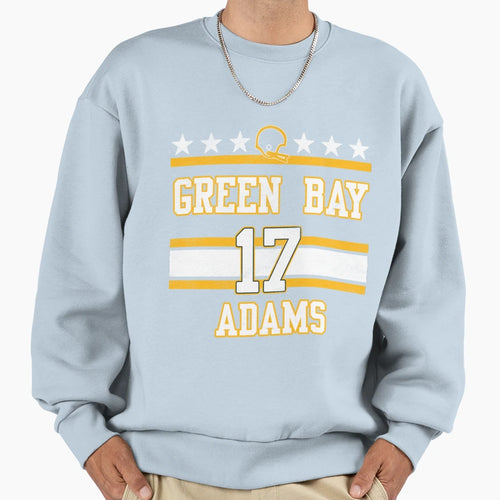 Green Bay Football 17 Adams T-Shirt - Trendy Graphic Men Women - T-Shirt, Sweatshirt, Hoodie