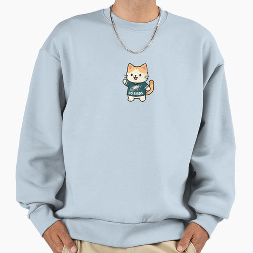 Go Birds Philly Cat Sweatshirt - Novelty Apparel Men Women - T-Shirt, Sweatshirt, Hoodie