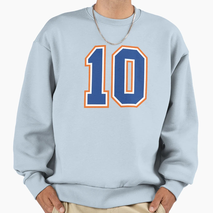 Ten Jersey Number Sports 10 Sweatshirt - Graphic Print Unisex - T-Shirt, Sweatshirt, Hoodie