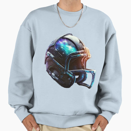 Superbowl Helmet Galaxy Sweatshirt - Novelty Apparel for Adults - T-Shirt, Sweatshirt, Hoodie