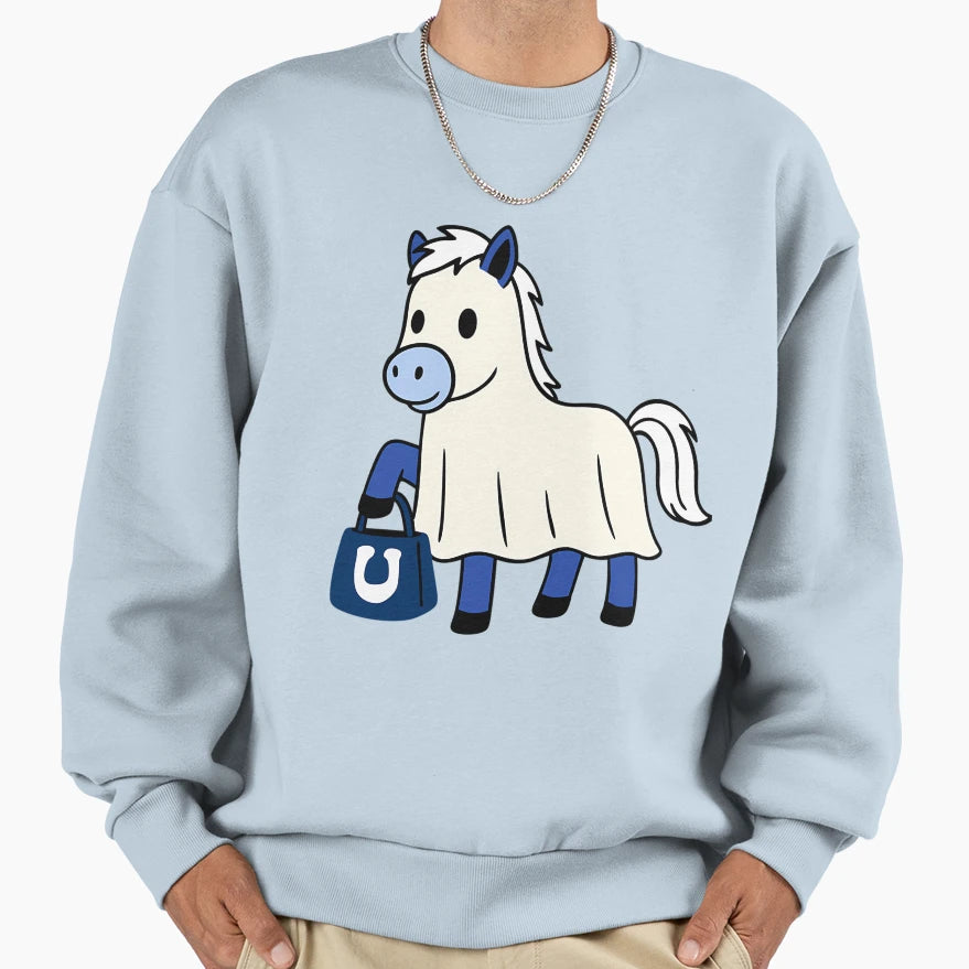 Indianapolis Colts Ghost Sweatshirt - Fun Novelty Design Men Women - T-Shirt, Sweatshirt, Hoodie
