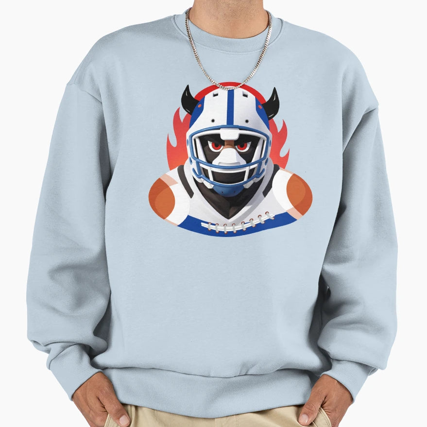 Buffalo Bills Fire Sweatshirt - Graphic Print Unisex - T-Shirt, Sweatshirt, Hoodie