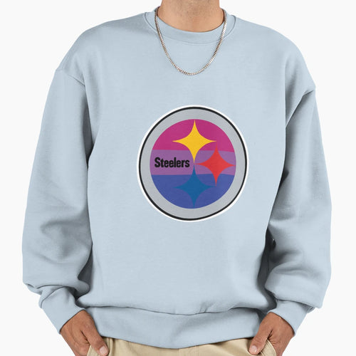Bisexual Pride Steeler Logo 2 0 Sweatshirt - Custom Art Print Men Women - T-Shirt, Sweatshirt, Hoodie