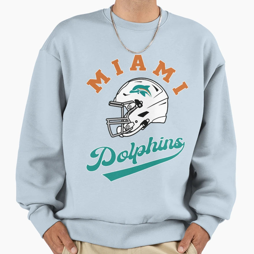 Art Miami Dolphins Sweatshirt - Streetwear Style Men Women - T-Shirt, Sweatshirt, Hoodie