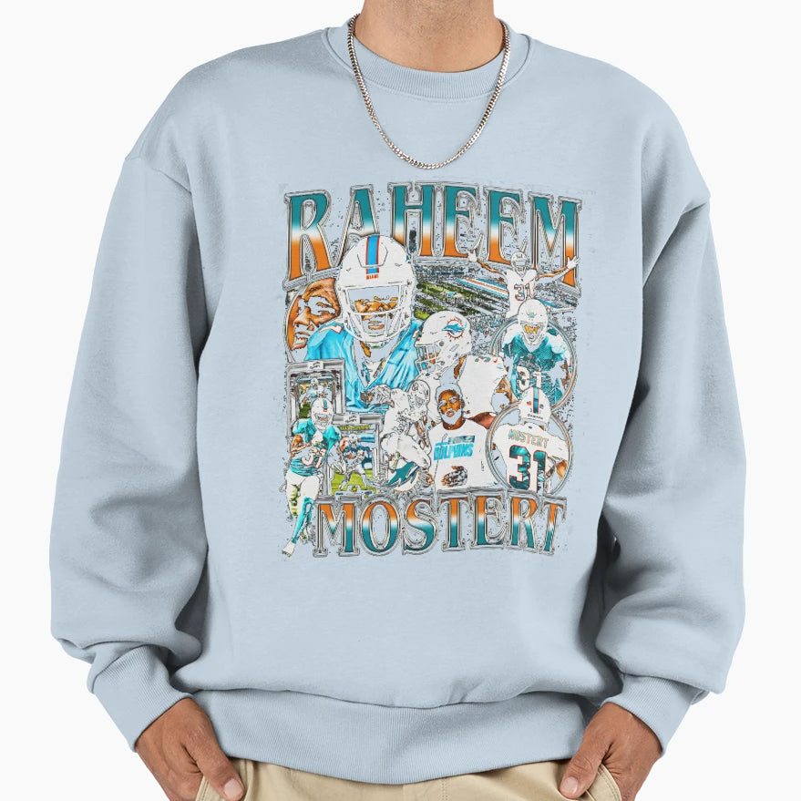 Raheem Mostert Bootleg Sweatshirt - Minimalist Print for Adults - T-Shirt, Sweatshirt, Hoodie